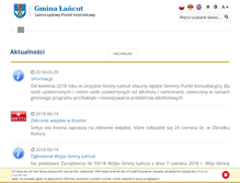 Tablet Screenshot of gminalancut.pl